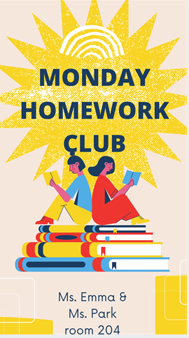 23-24 1st Semester Homework Club (Mon)