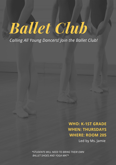 23-24 1st Semester Ballet Club
